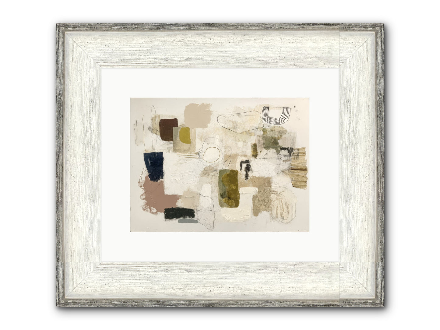 Borrowed Time Framed Print - Driftwood White 12x9