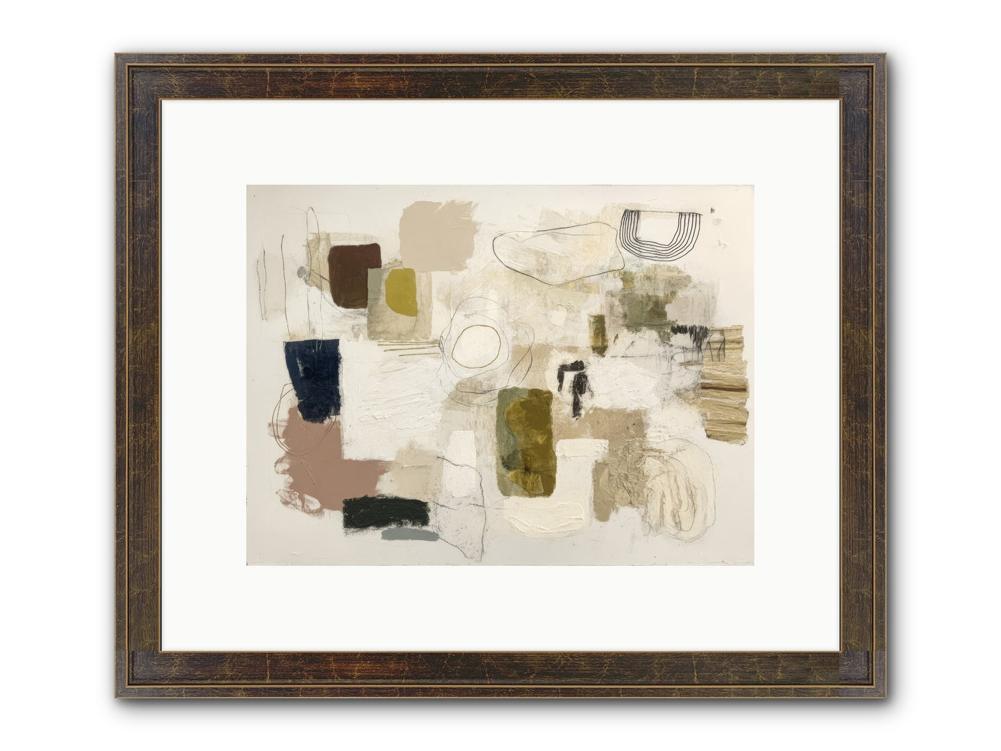 Borrowed Time Framed Print - Slimwoods Black/Gold 12x9