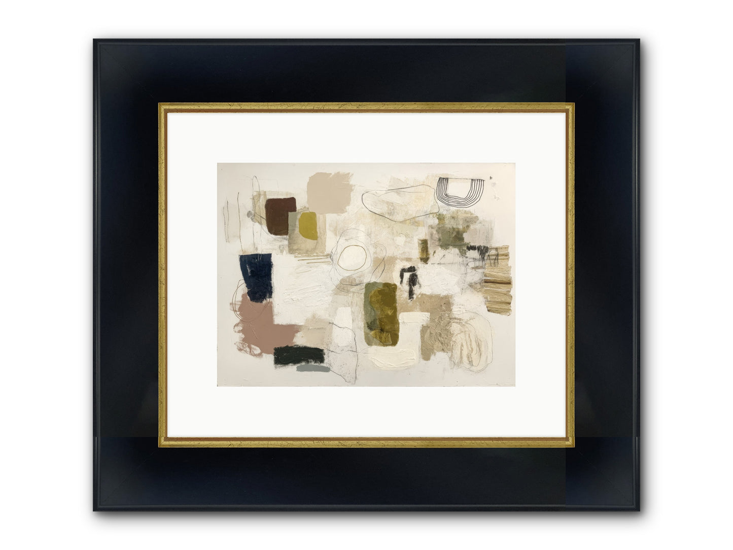 Borrowed Time Framed Print - Wide Black w/Gold 12x9