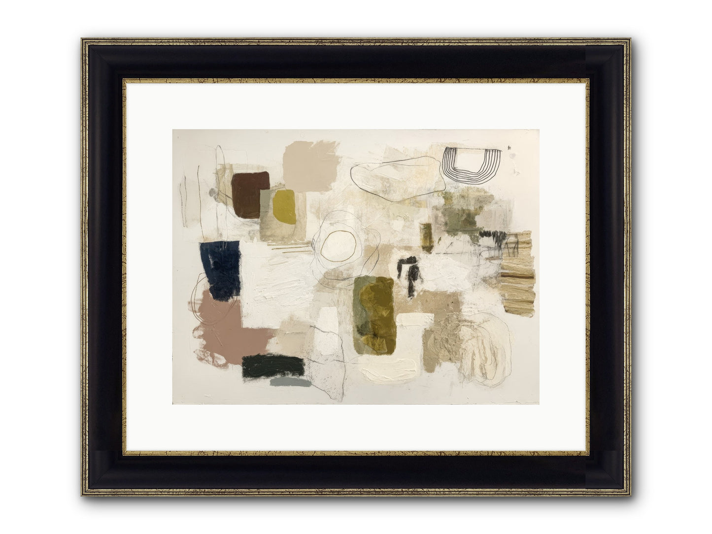 Borrowed Time Framed Print - Black & Gold 16x12