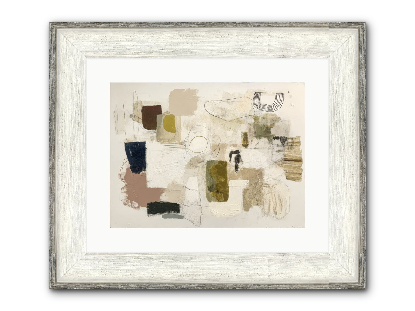Borrowed Time Framed Print - Driftwood White 16x12