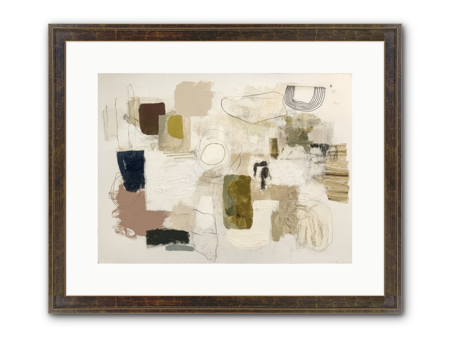 Borrowed Time Framed Print - Slimwoods Black/Gold 16x12
