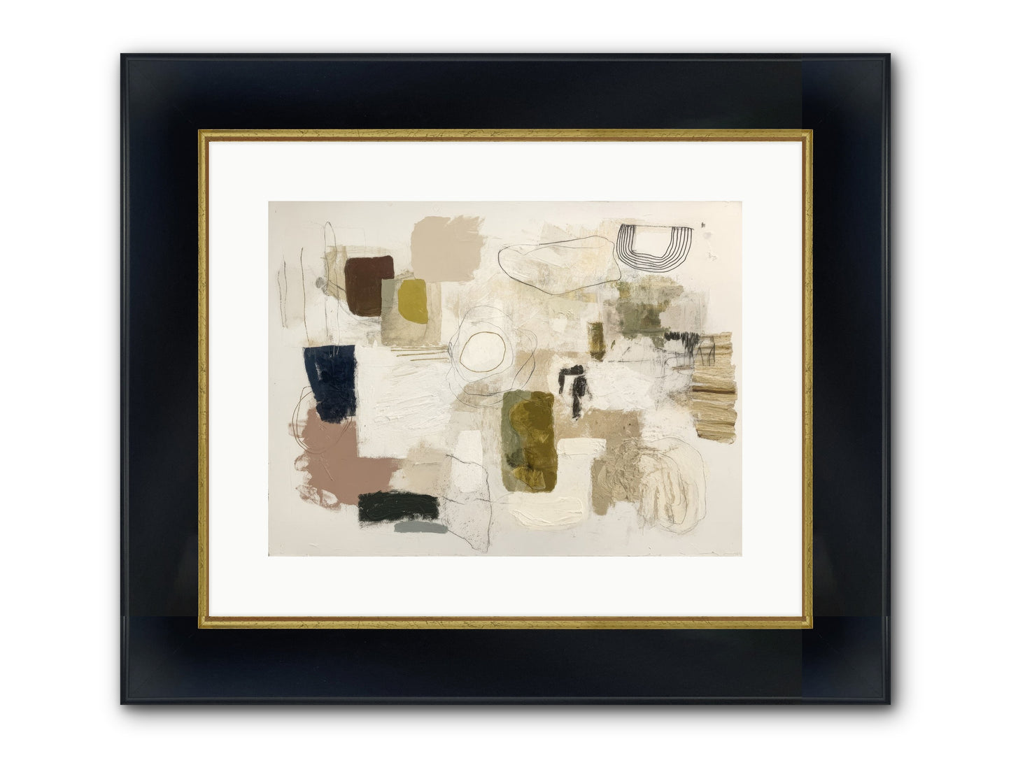 Borrowed Time Framed Print - Wide Black w/Gold 16x12