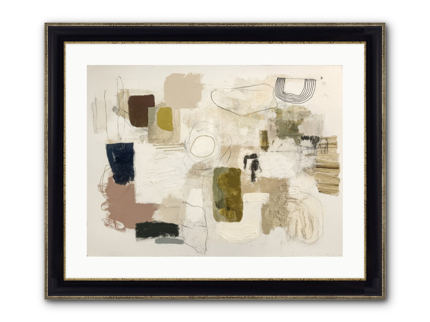 Borrowed Time Framed Print - Black & Gold 24x18