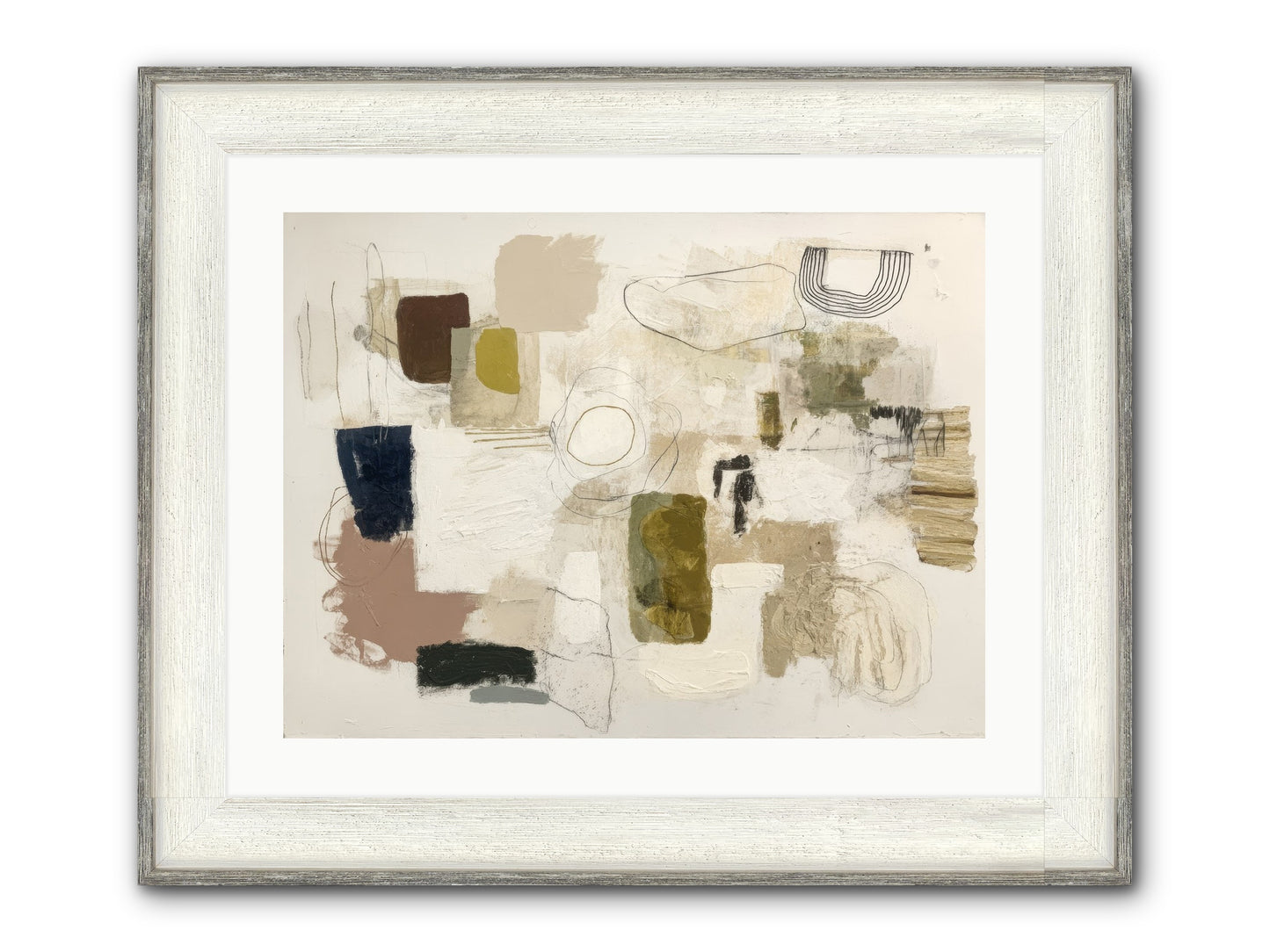 Borrowed Time Framed Print - Driftwood White 24x18
