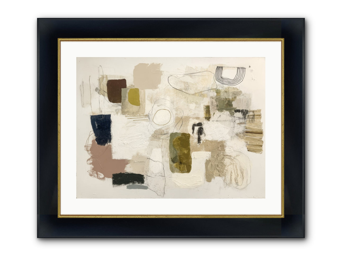 Borrowed Time Framed Print - Wide Black w/Gold 24x18