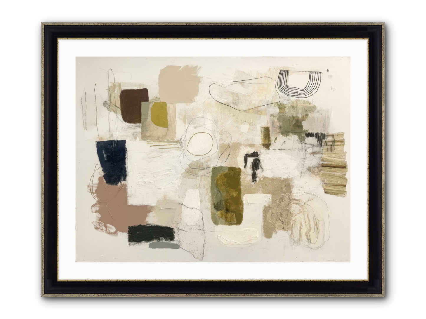 Borrowed Time Framed Print - Black & Gold 32x24