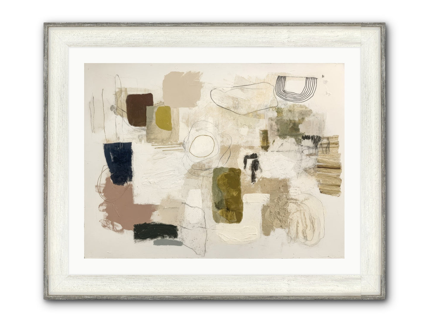 Borrowed Time Framed Print - Driftwood White 32x24
