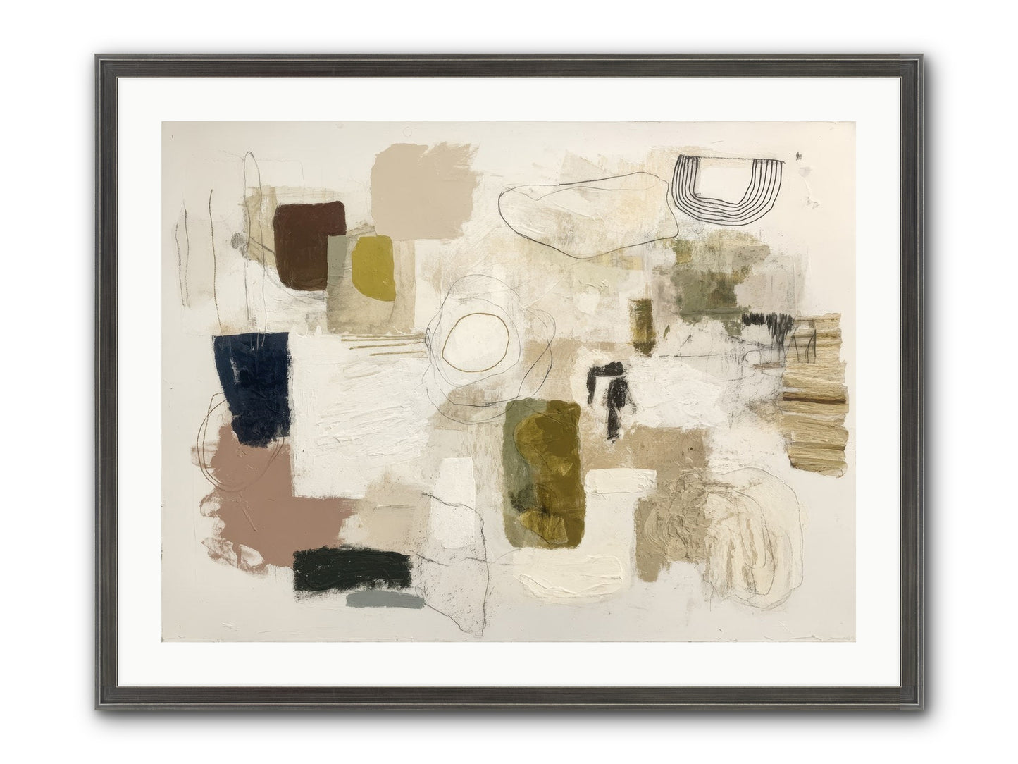 Borrowed Time Framed Print - Slimwoods Black/Silver 32x24