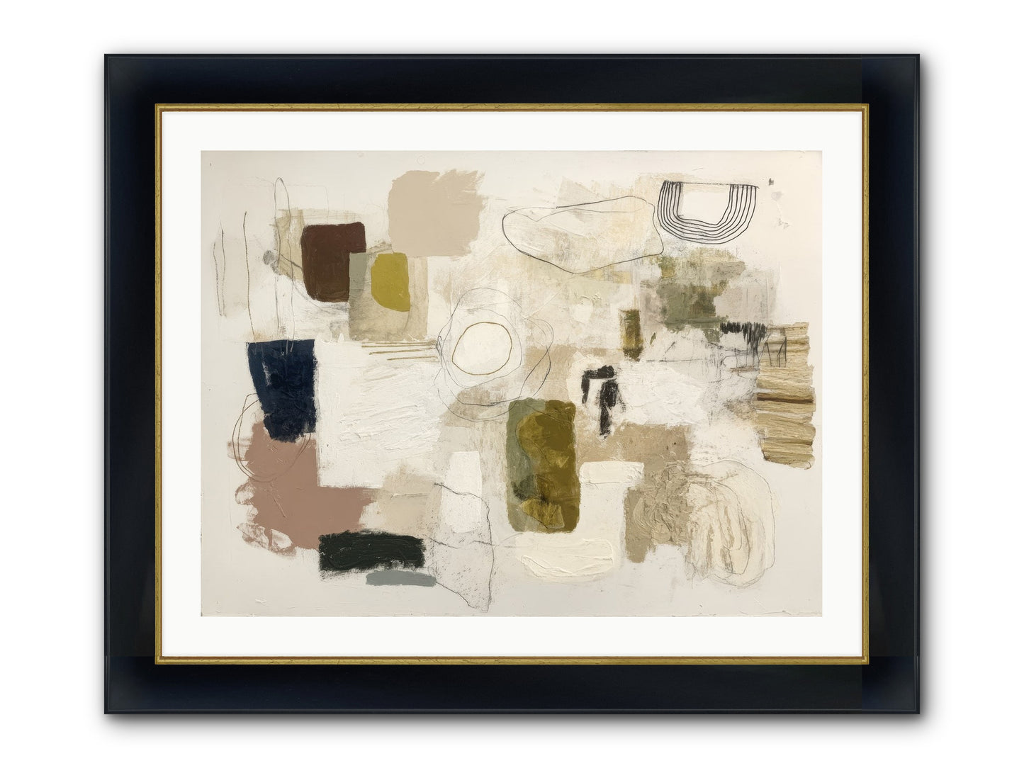 Borrowed Time Framed Print - Wide Black w/Gold 32x24