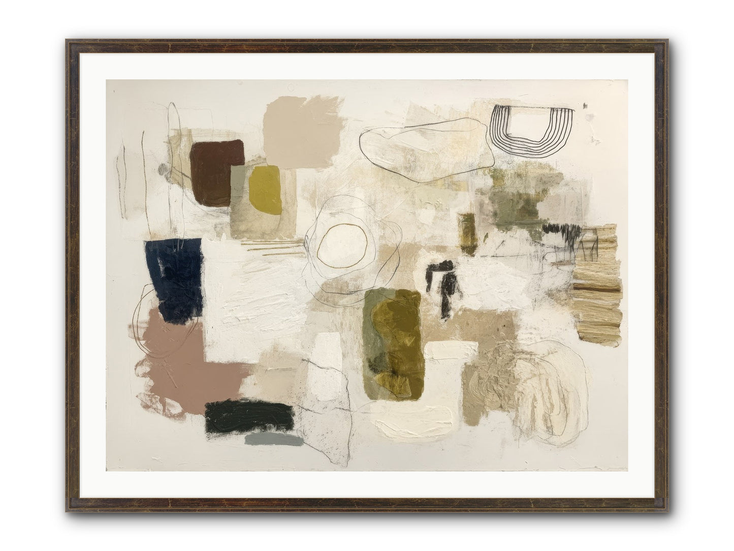 Borrowed Time Framed Print - Slimwoods Black/Gold 40x30
