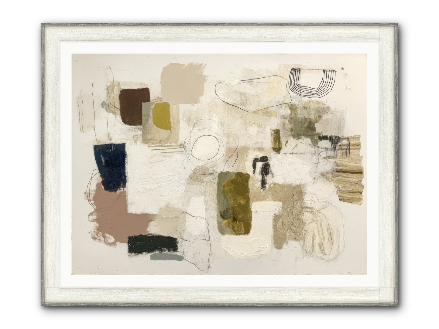 Borrowed Time Framed Print - Driftwood White 48x36