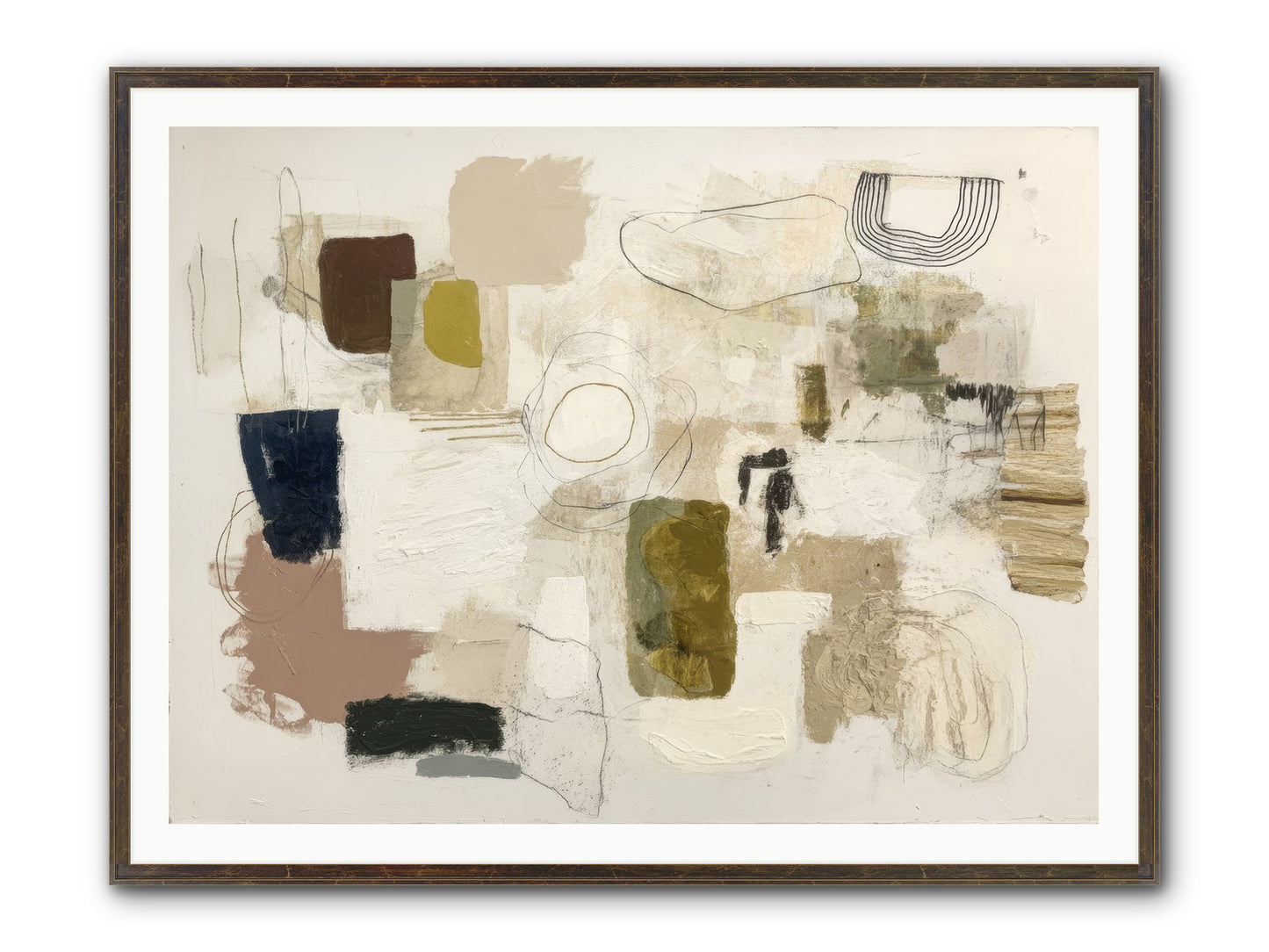 Borrowed Time Framed Print - Slimwoods Black/Gold 48x36