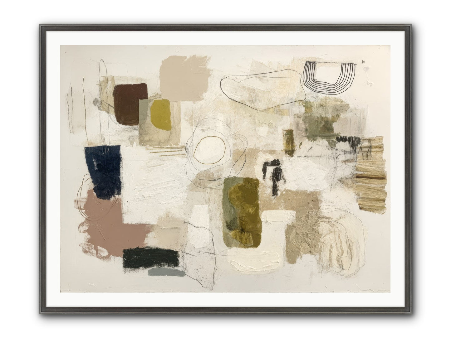 Borrowed Time Framed Print - Slimwoods Black/Silver 48x36