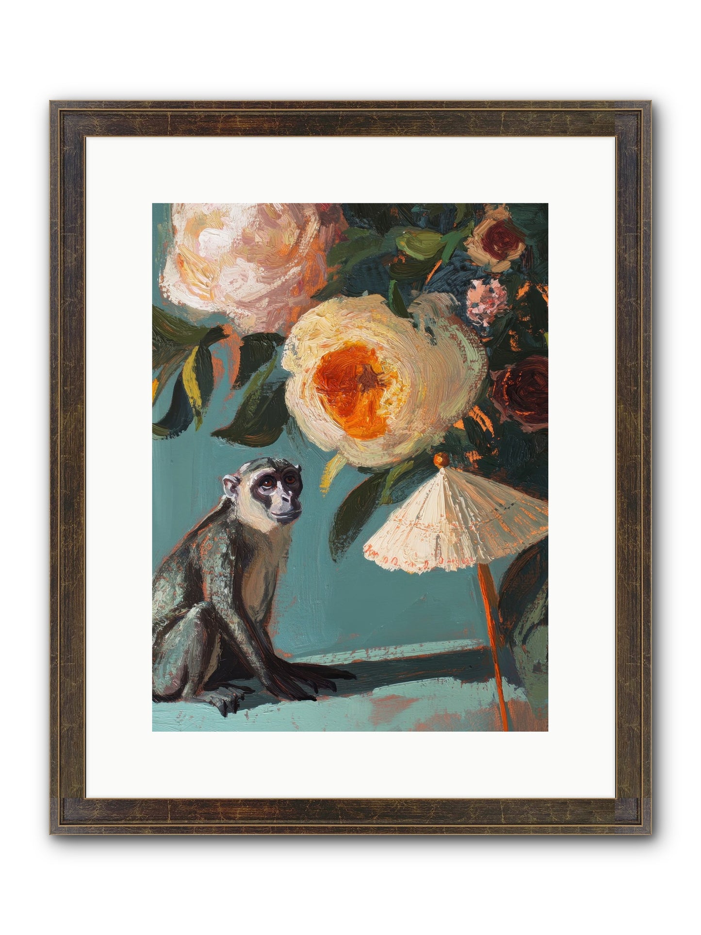 Botanical Charmer Framed Print - Slimwoods Black/Gold 12x16