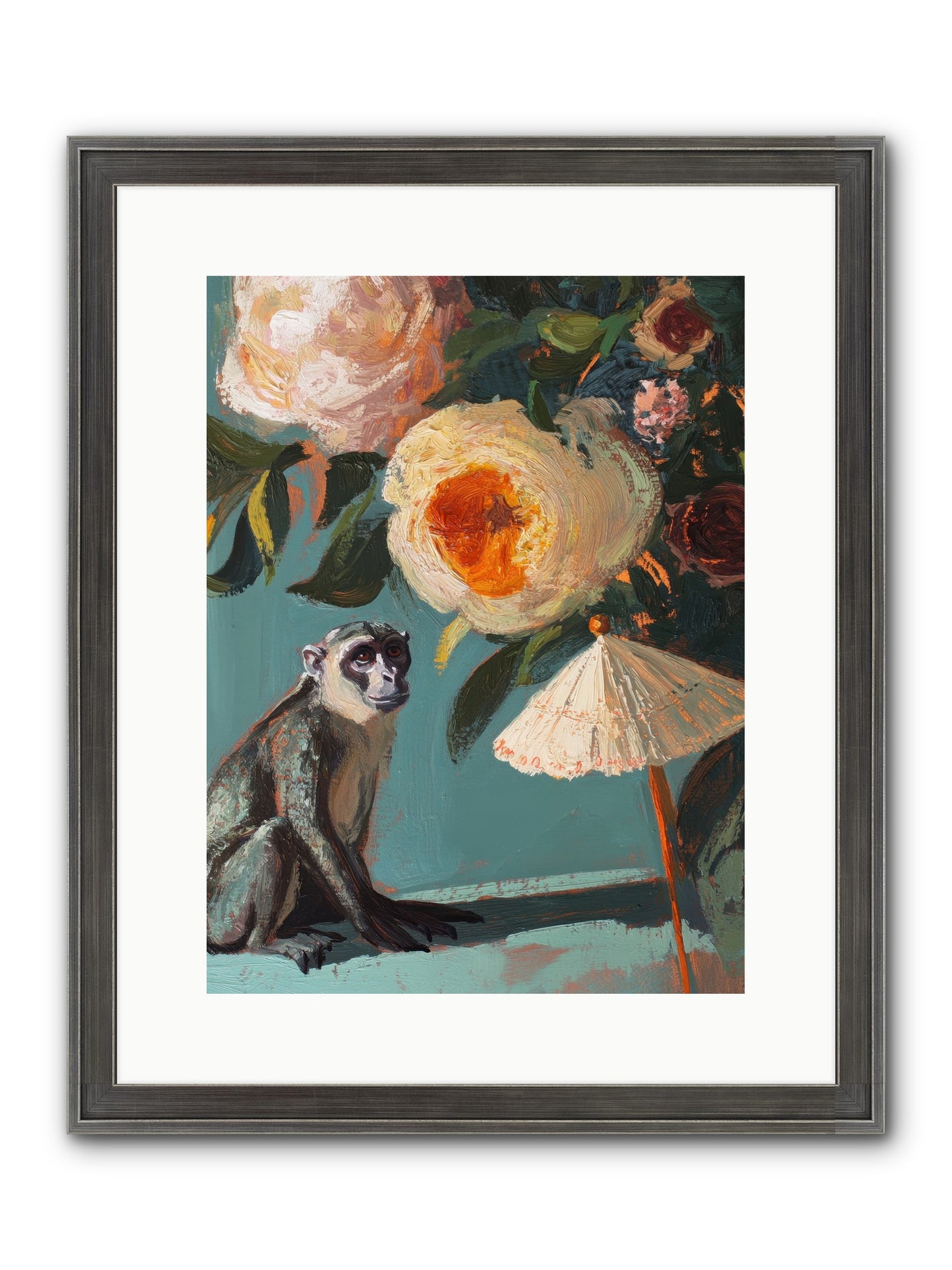 Botanical Charmer Framed Print - Slimwoods Black/Silver 12x16