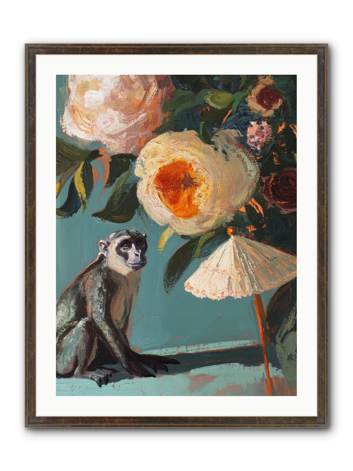 Botanical Charmer Framed Print - Slimwoods Black/Gold 24x32