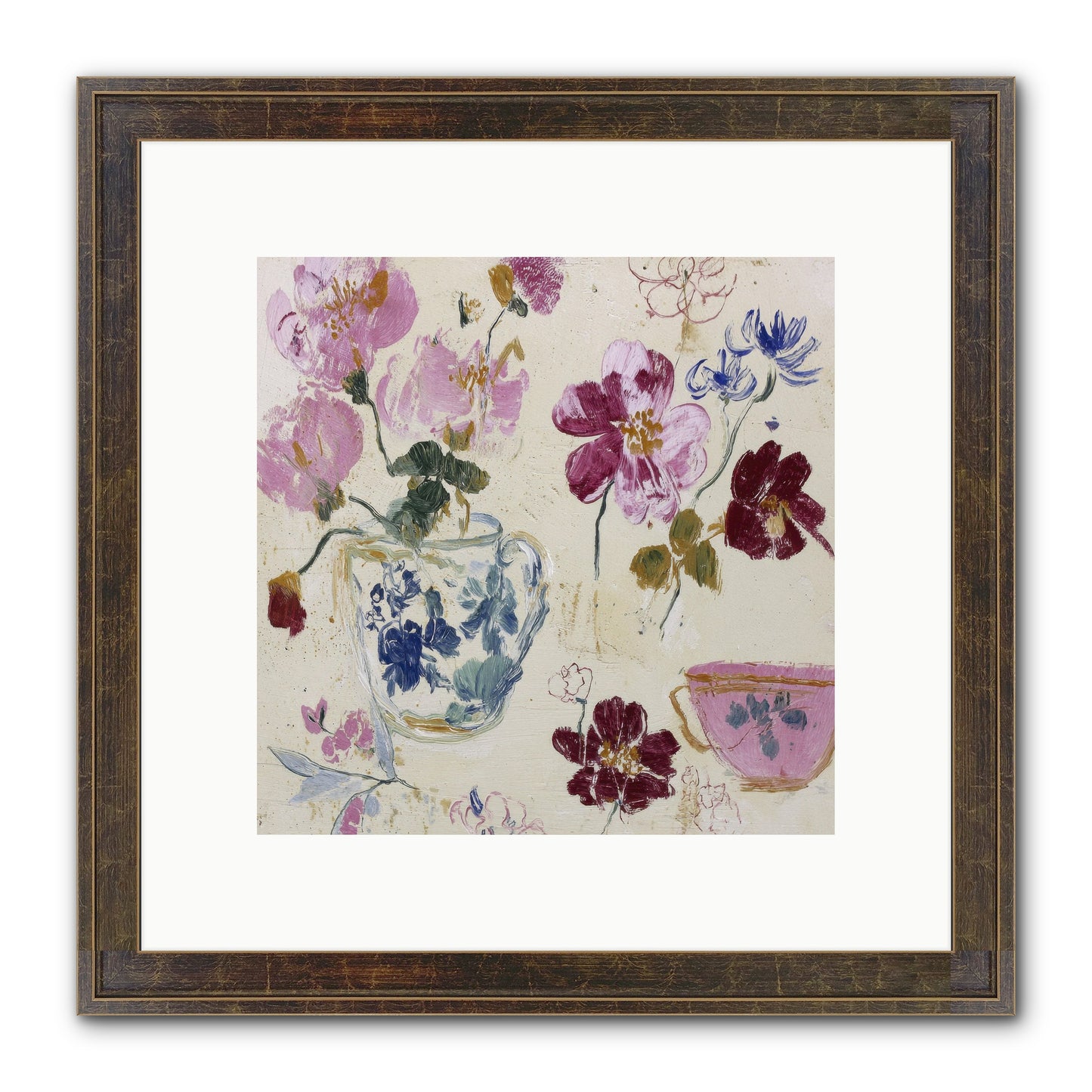 Botany Beloved Framed Print - Slimwoods Black/Gold 10x10