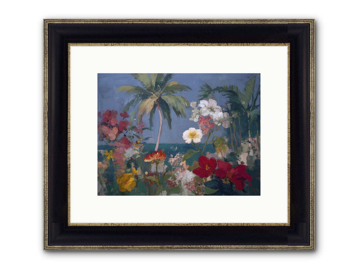Boundless Bliss Framed Print - Black & Gold 12x9