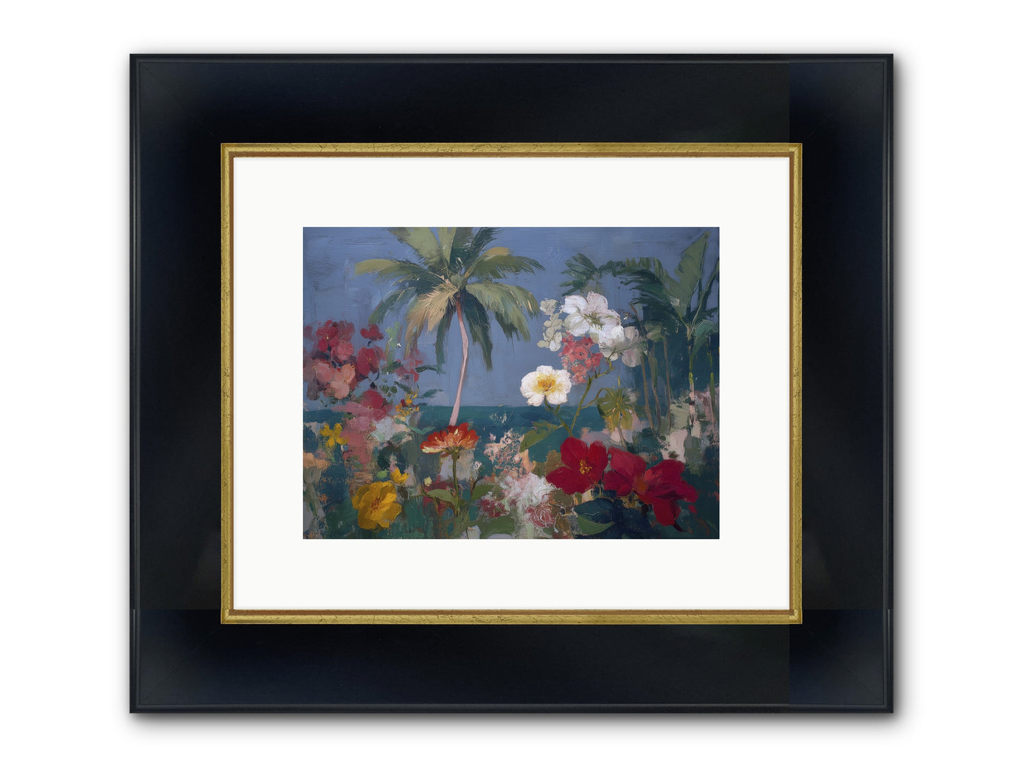 Boundless Bliss Framed Print - Wide Black w/Gold 12x9
