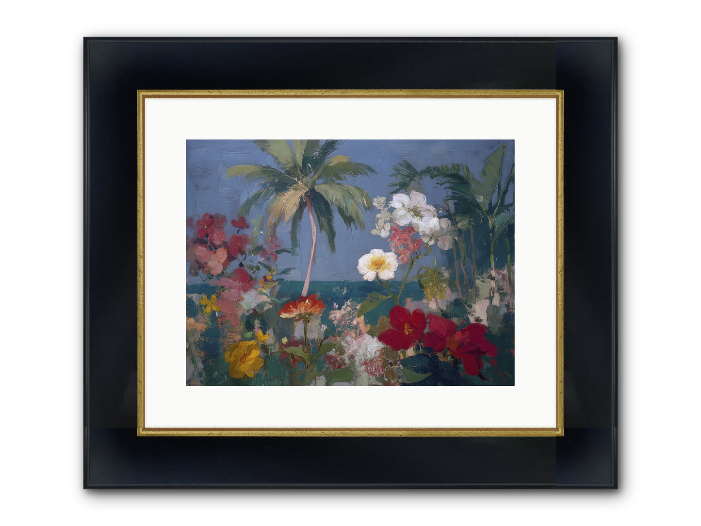 Boundless Bliss Framed Print - Wide Black w/Gold 16x12