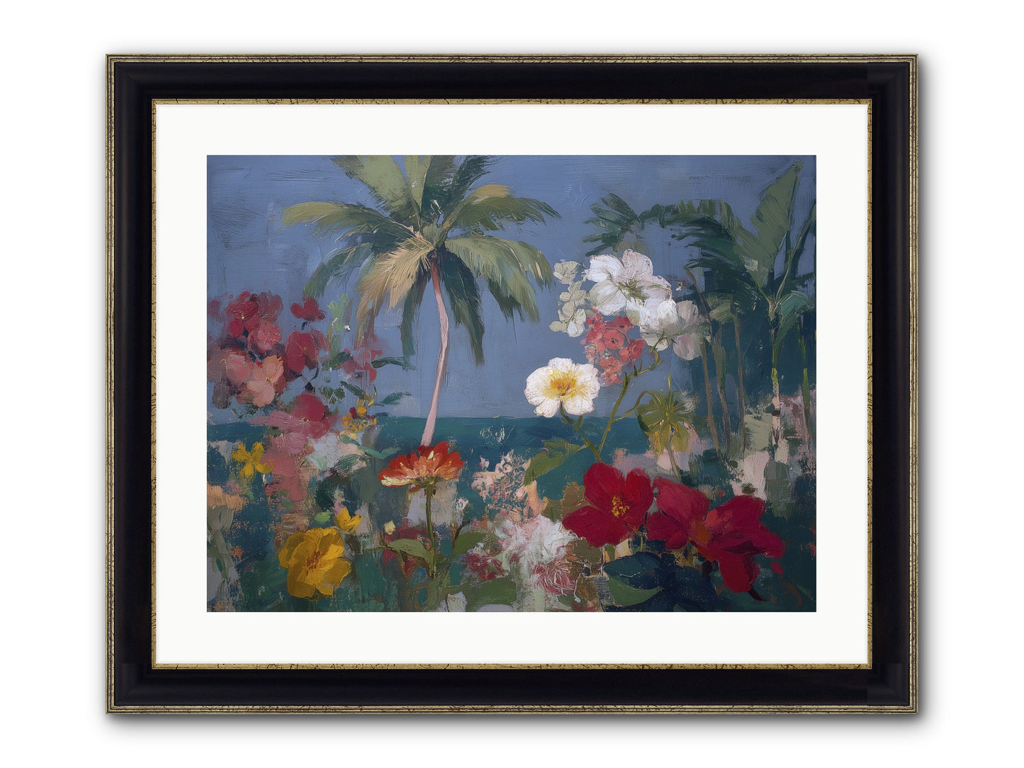 Boundless Bliss Framed Print - Black & Gold 24x18
