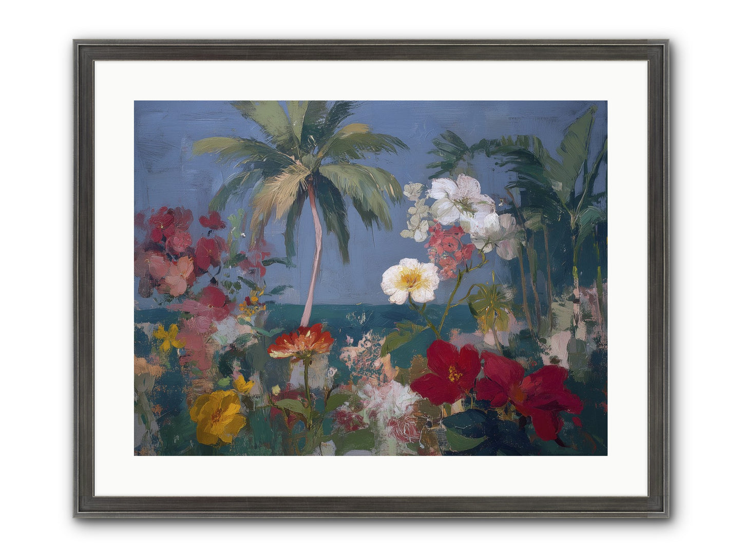 Boundless Bliss Framed Print - Slimwoods Black/Silver 24x18