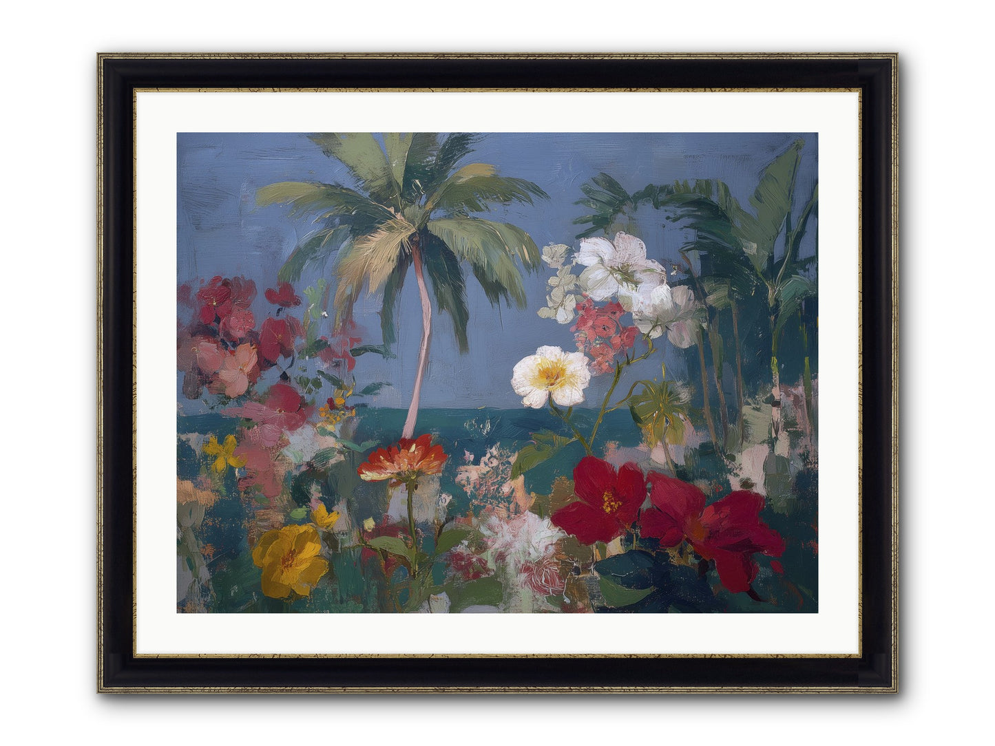 Boundless Bliss Framed Print - Black & Gold 32x24