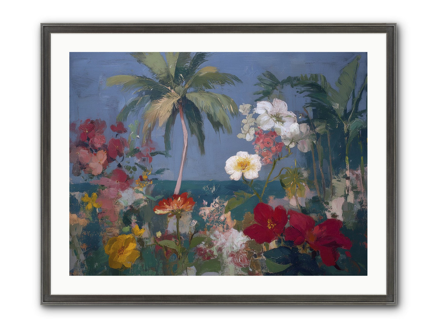 Boundless Bliss Framed Print - Slimwoods Black/Silver 32x24