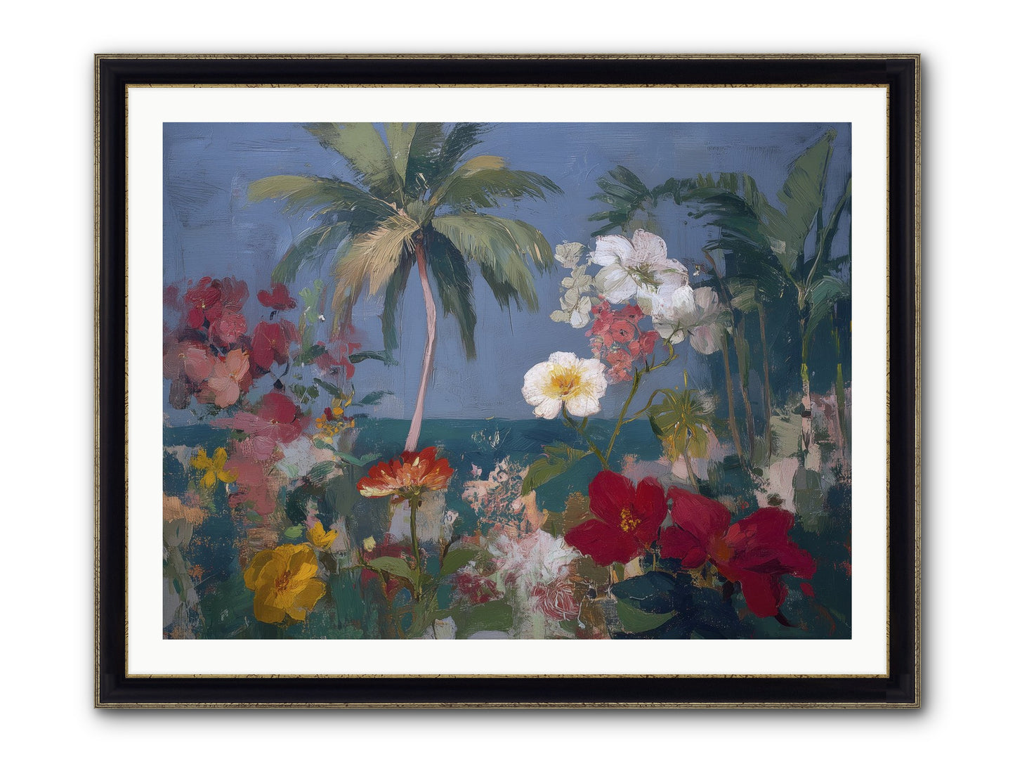 Boundless Bliss Framed Print - Black & Gold 40x30