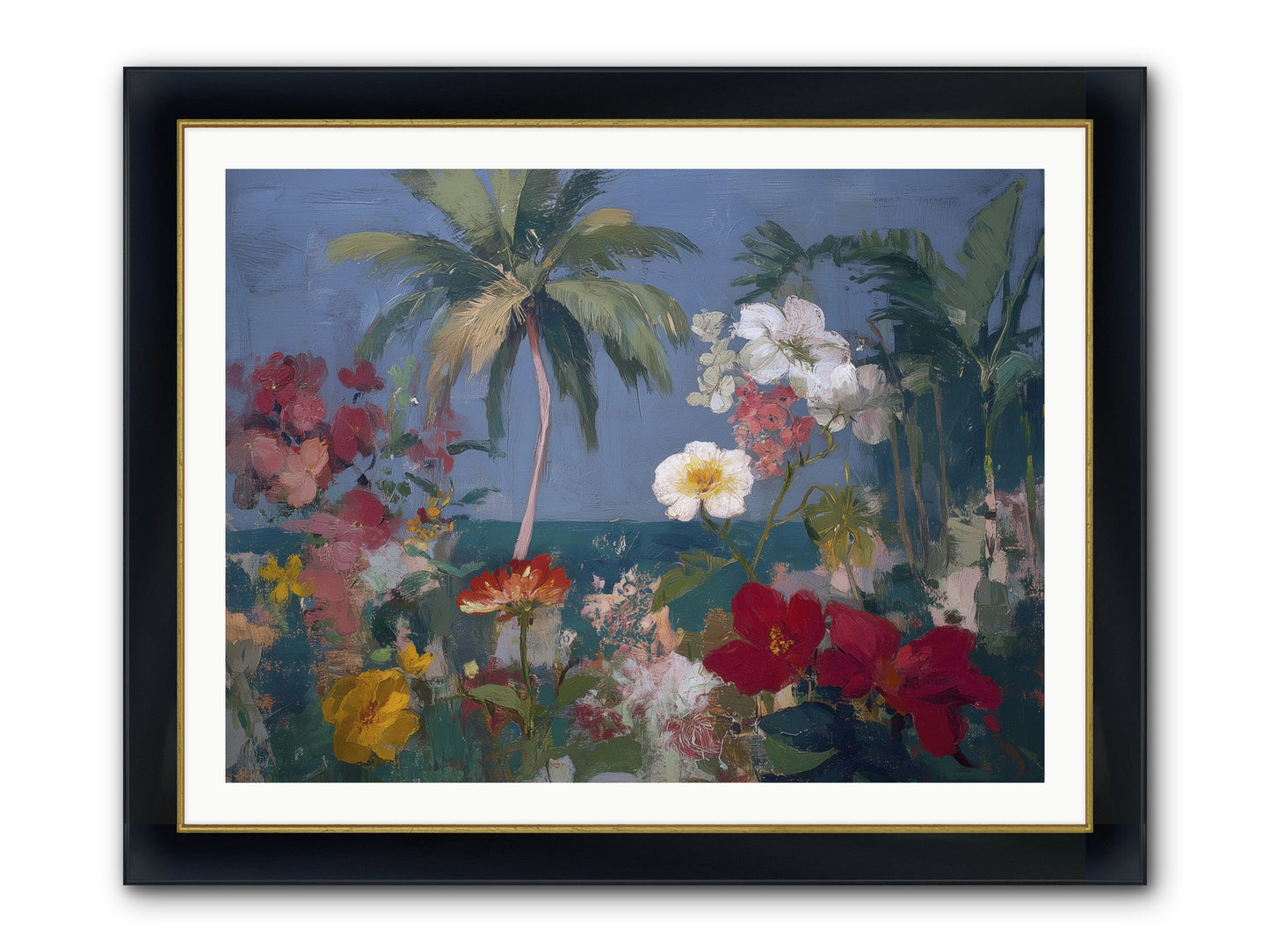 Boundless Bliss Framed Print - Wide Black w/Gold 40x30