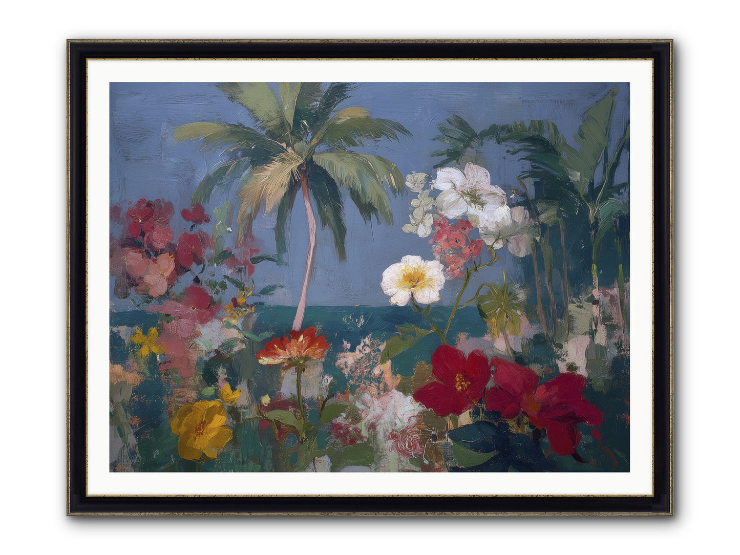 Boundless Bliss Framed Print - Black & Gold 48x36