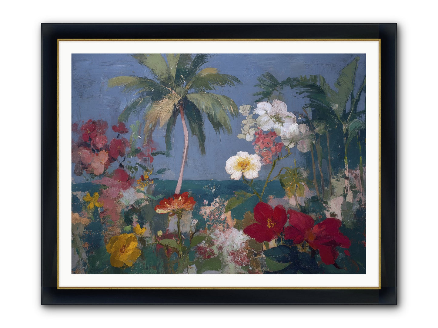 Boundless Bliss Framed Print - Wide Black w/Gold 48x36