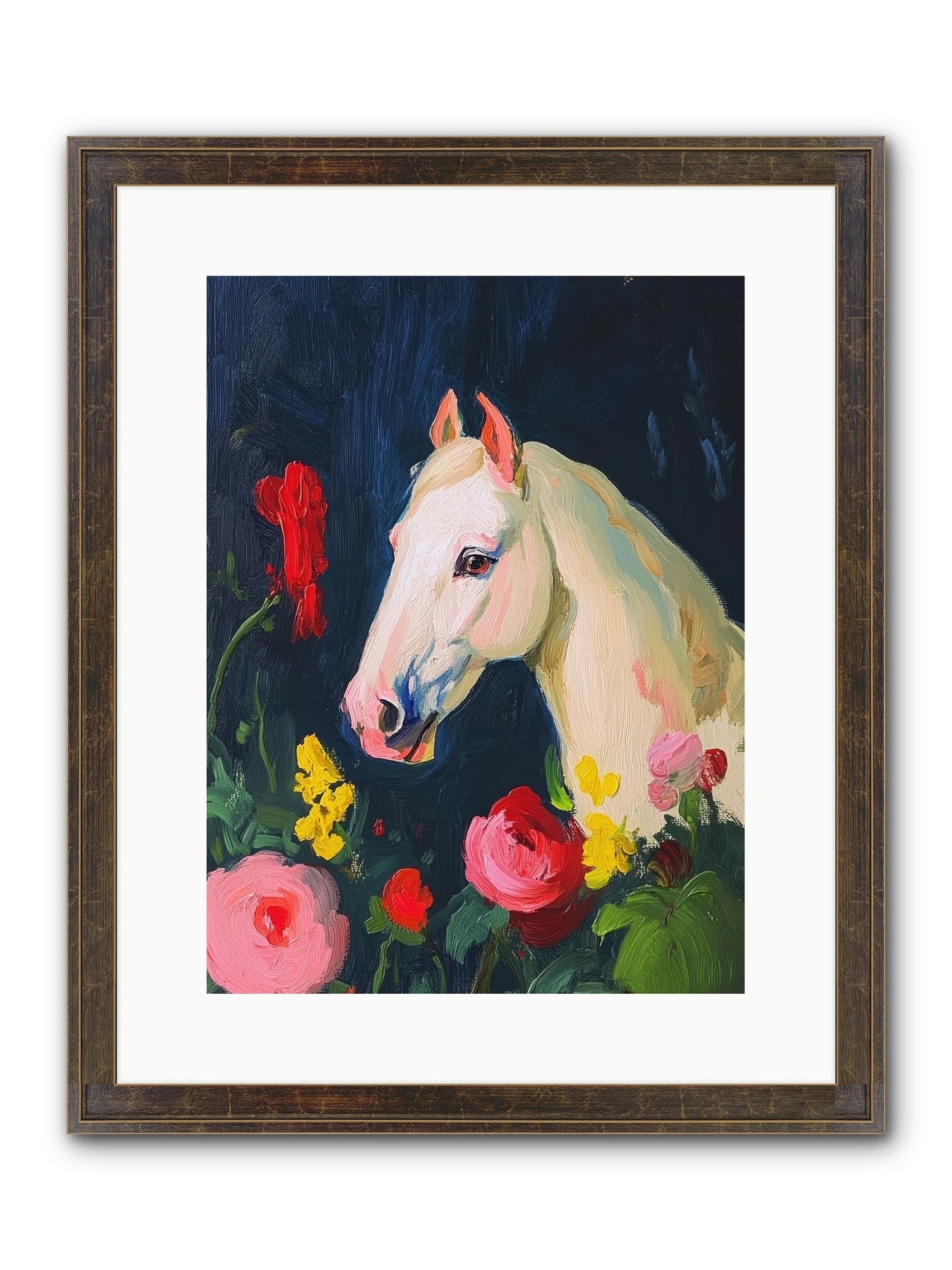 Boundless Petals Framed Print - Slimwoods Black/Gold 12x16