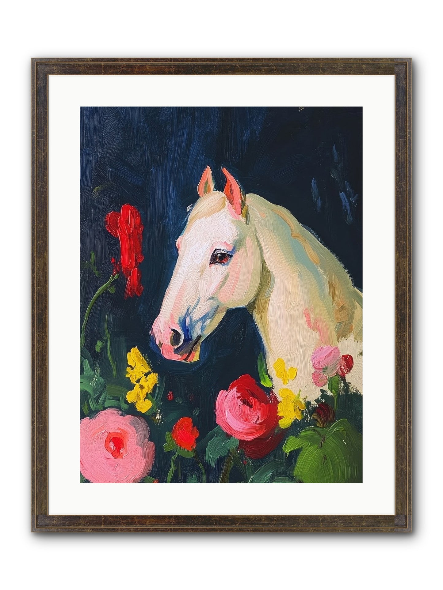 Boundless Petals Framed Print - Slimwoods Black/Gold 18x24
