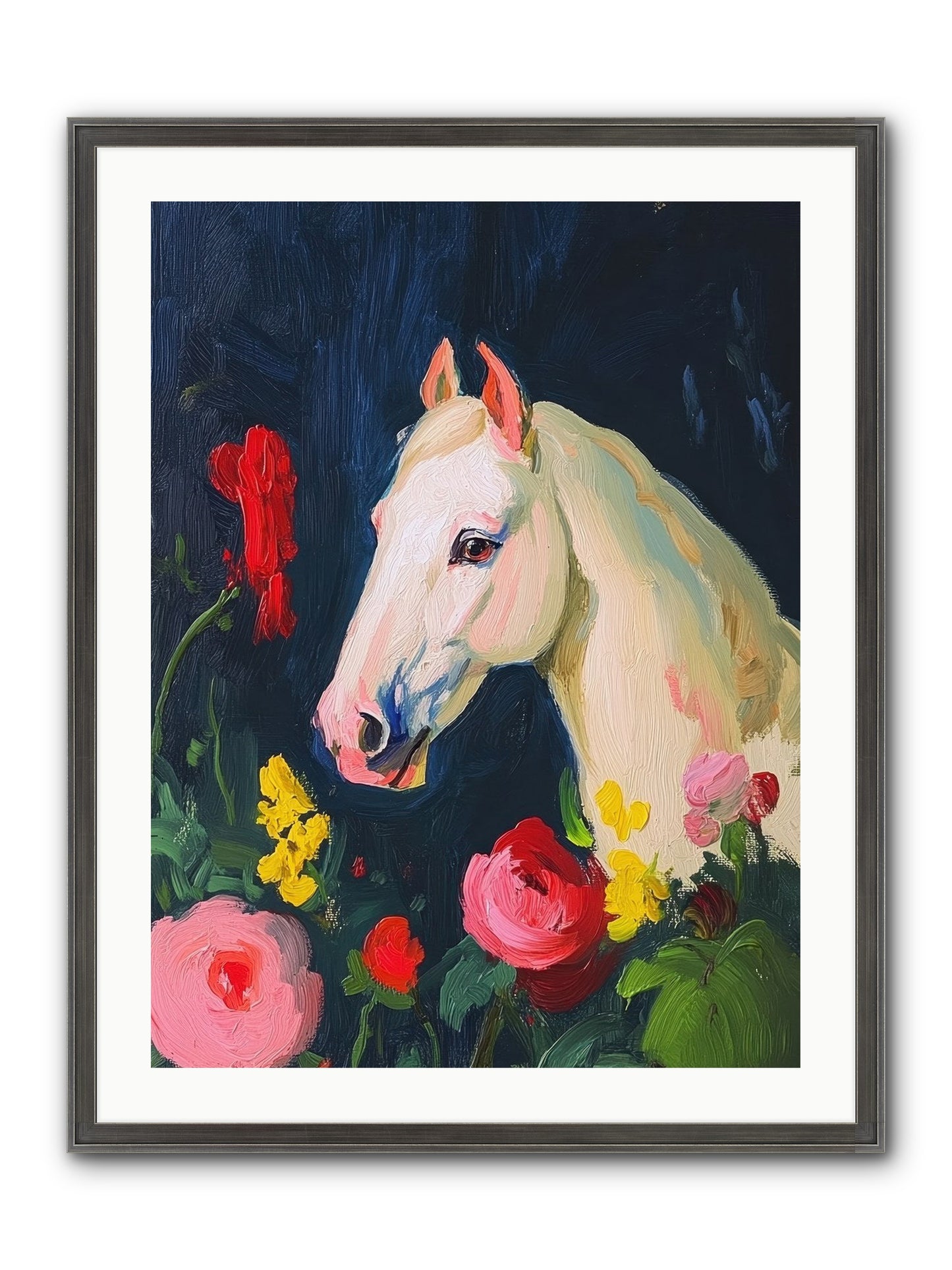 Boundless Petals Framed Print - Slimwoods Black/Silver 24x32