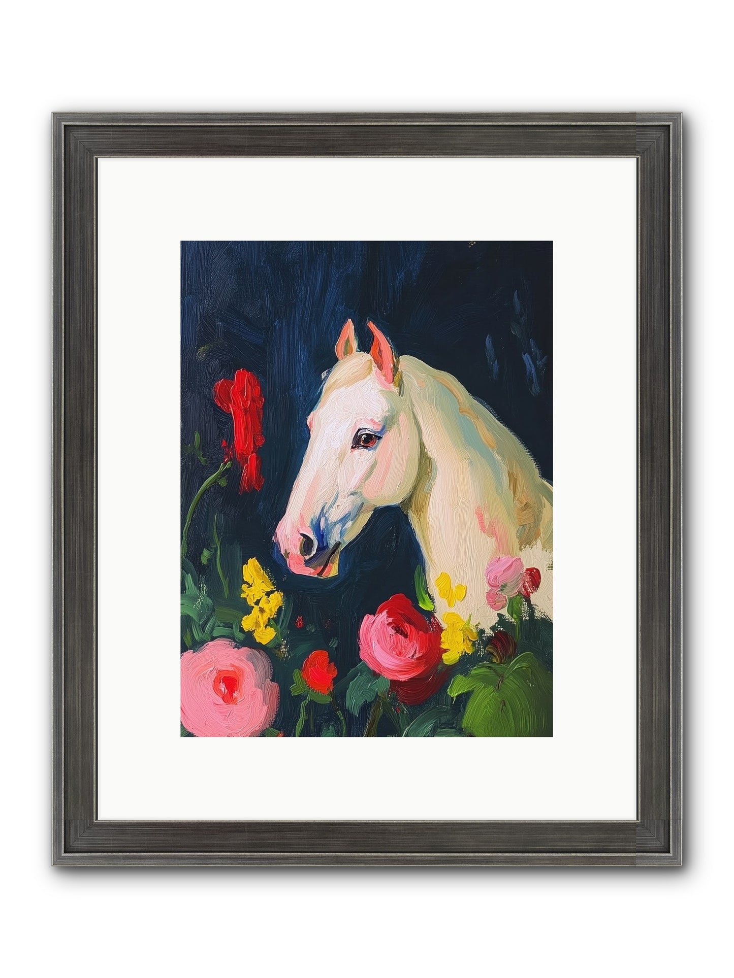 Boundless Petals Framed Print - Slimwoods Black/Silver 9x12