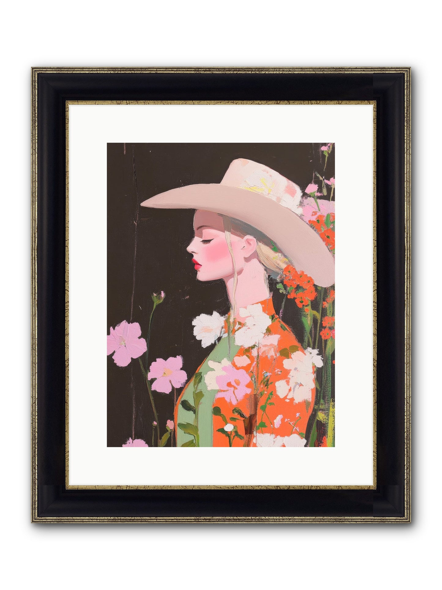 Boundless Spirit Framed Print - Black & Gold 12x16