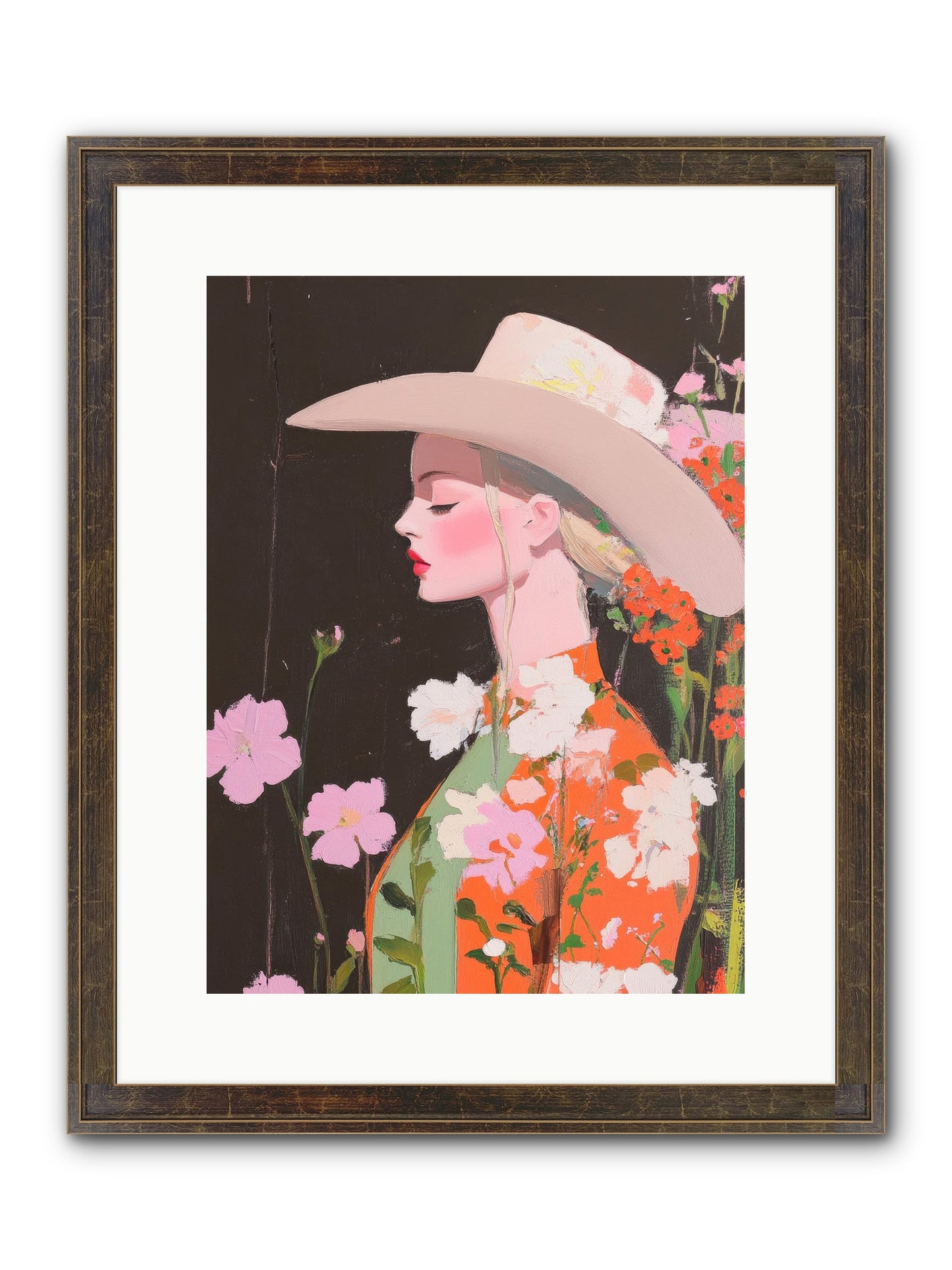 Boundless Spirit Framed Print - Slimwoods Black/Gold 12x16