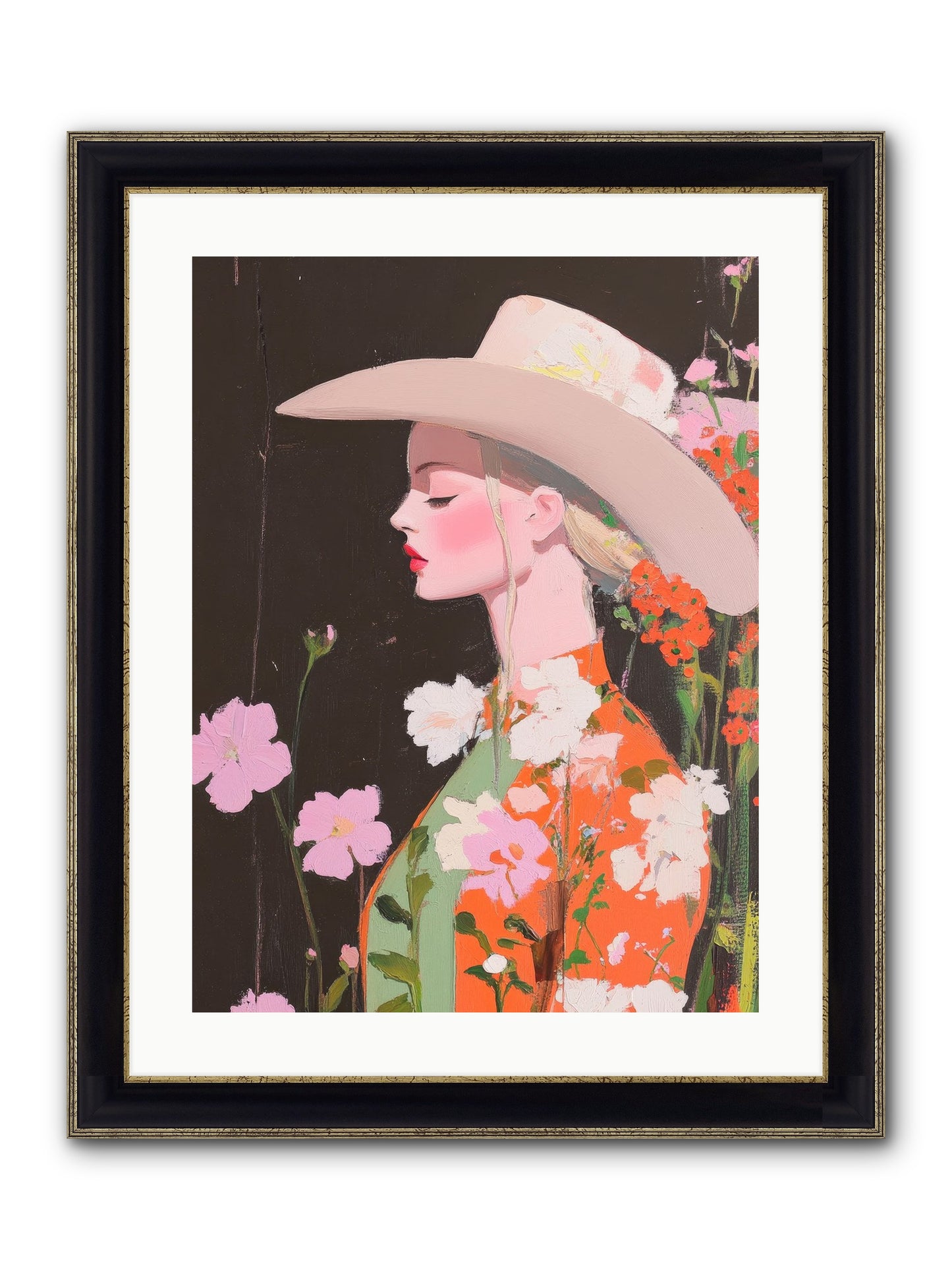 Boundless Spirit Framed Print - Black & Gold 18x24