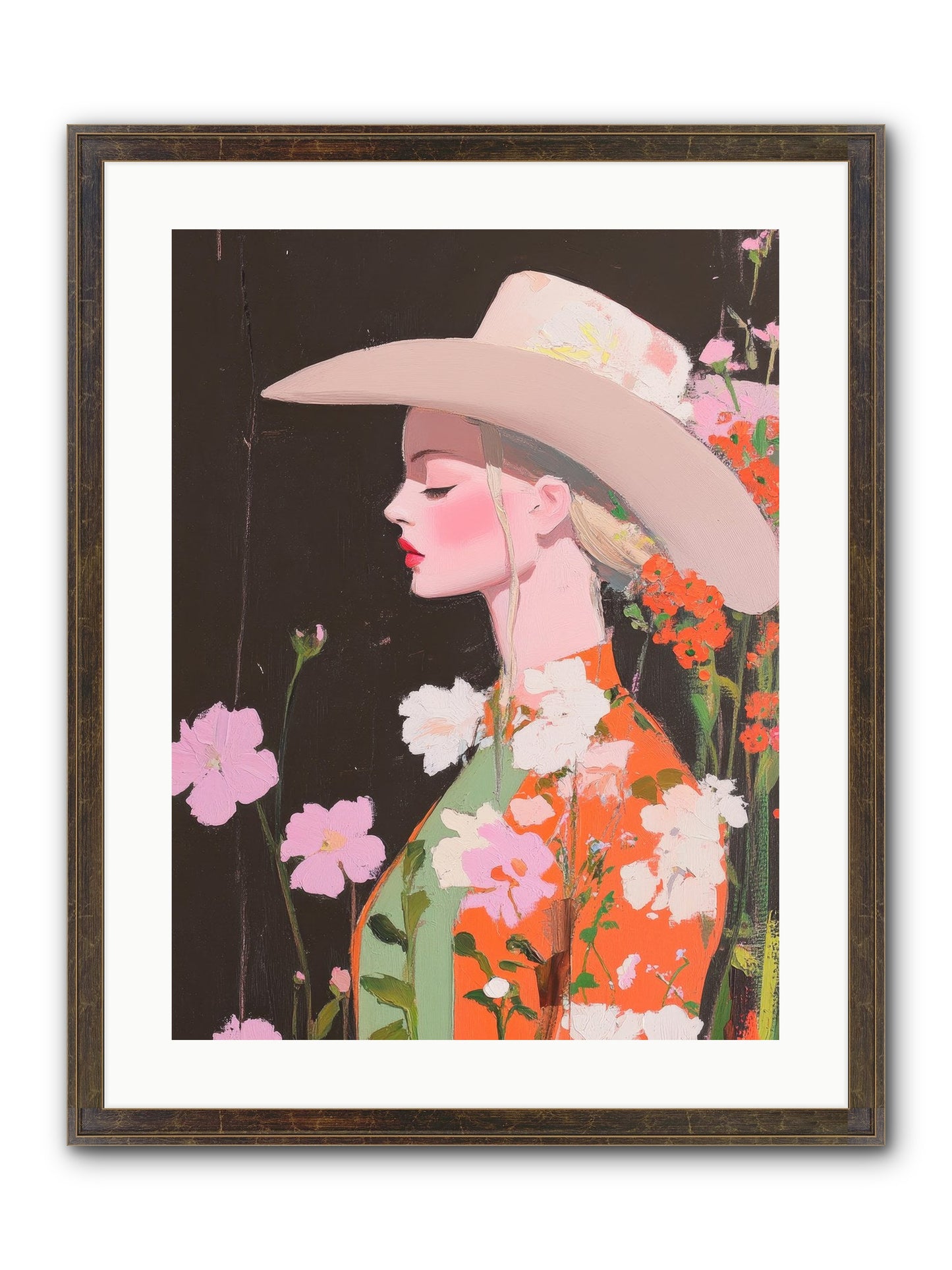 Boundless Spirit Framed Print - Slimwoods Black/Gold 18x24