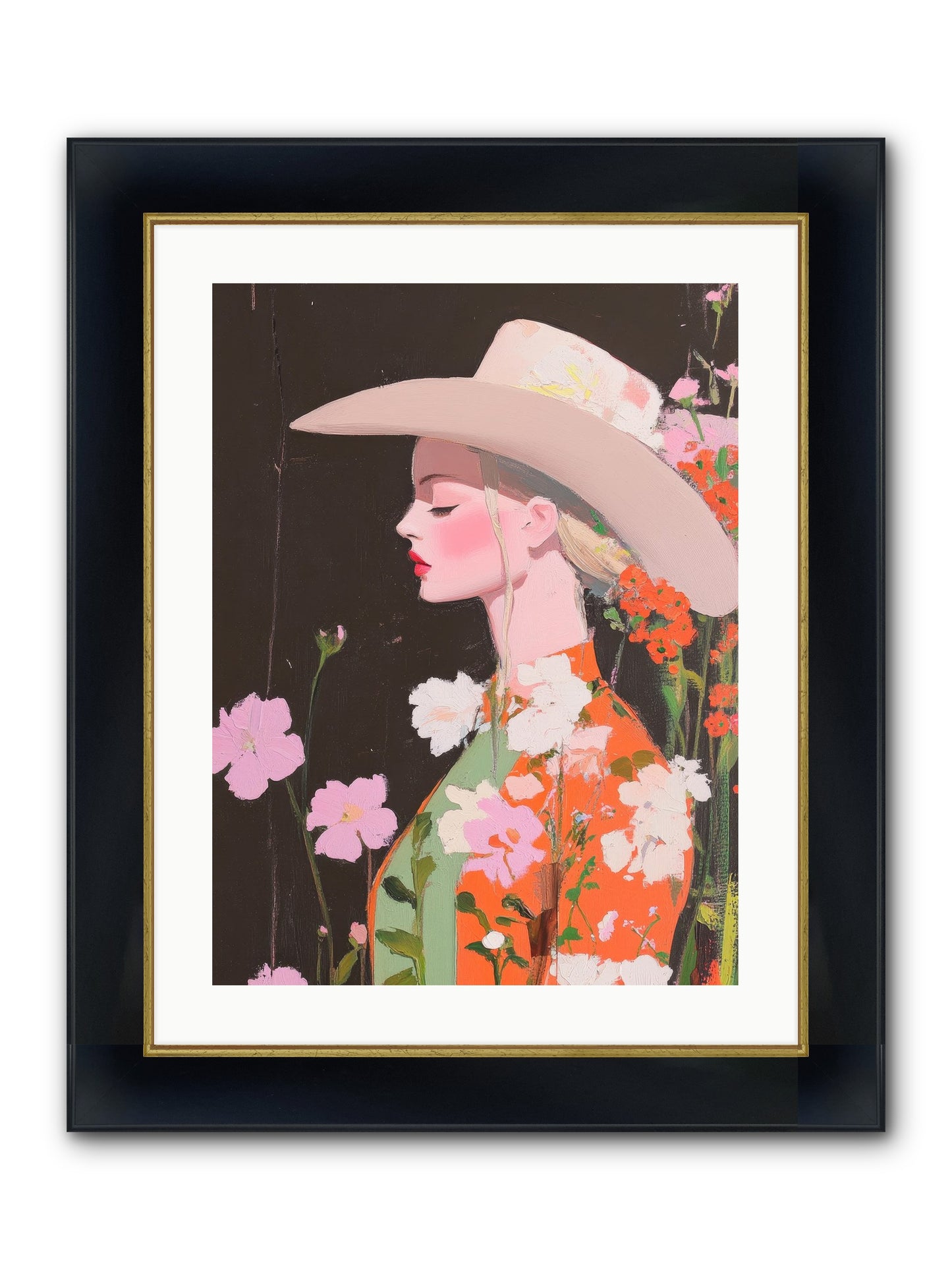 Boundless Spirit Framed Print - Wide Black w/Gold 18x24