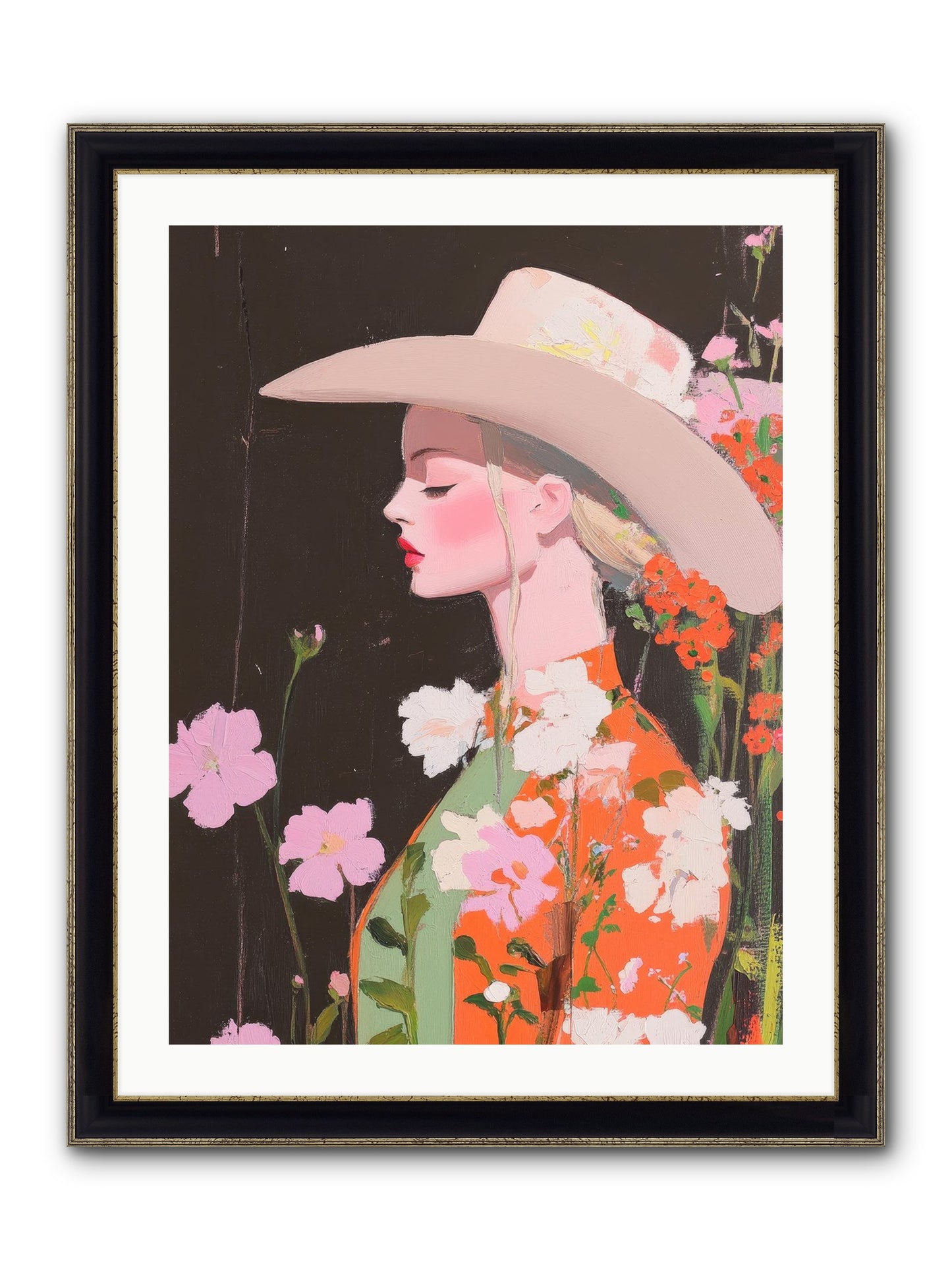 Boundless Spirit Framed Print - Black & Gold 24x32