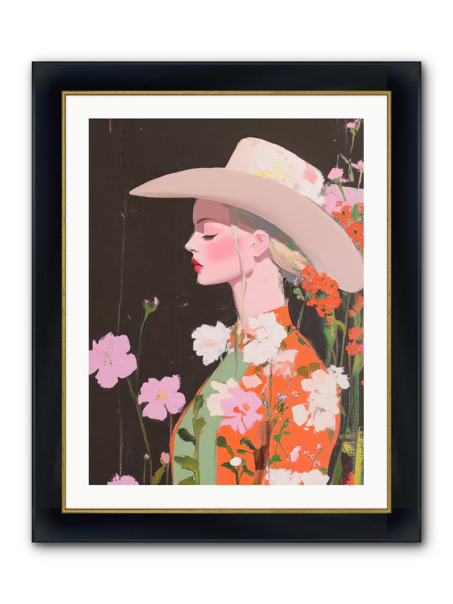 Boundless Spirit Framed Print - Wide Black w/Gold 24x32