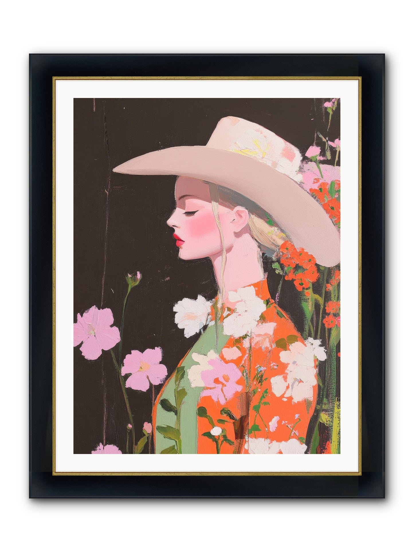 Boundless Spirit Framed Print - Wide Black w/Gold 30x40