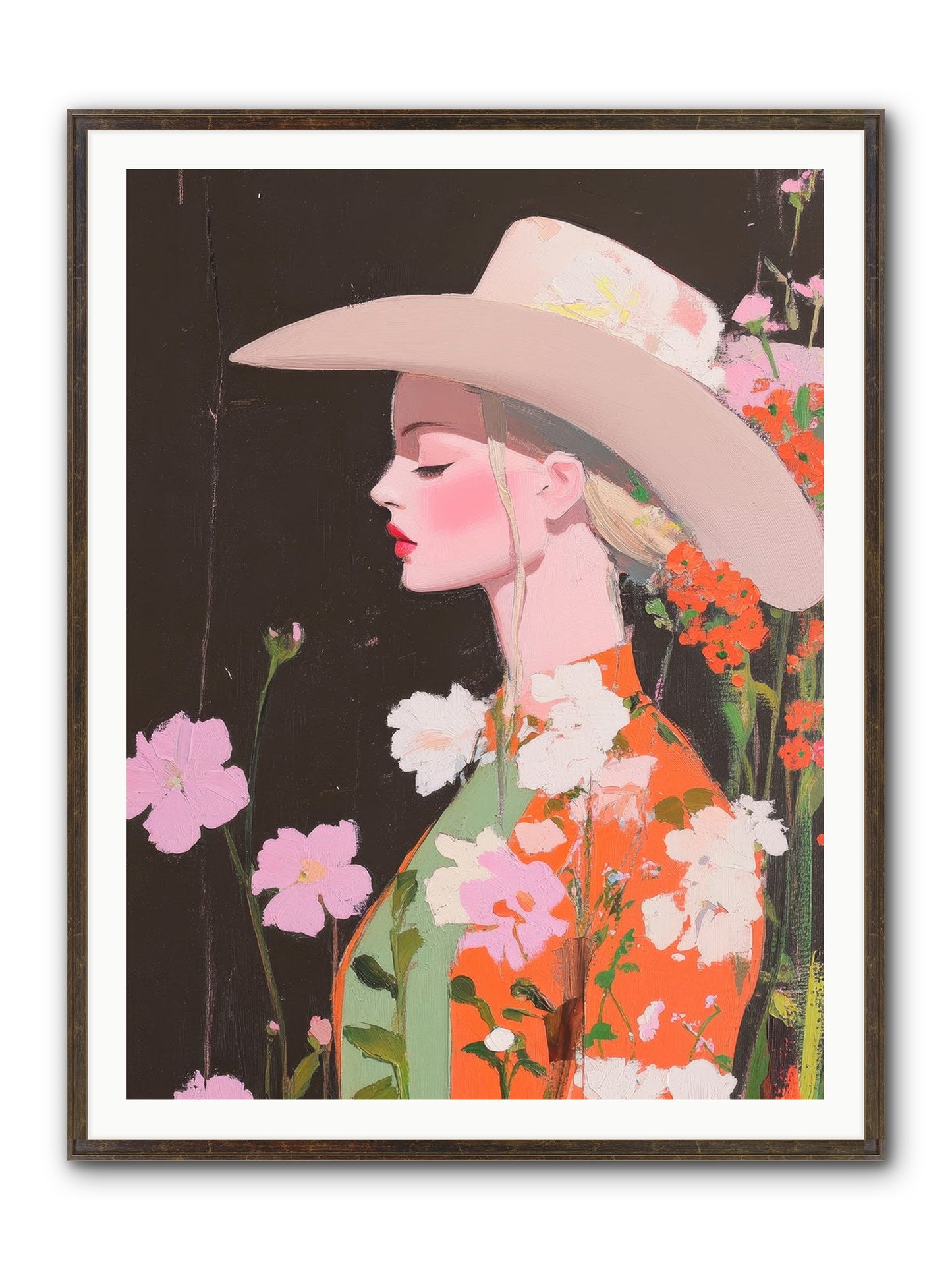 Boundless Spirit Framed Print - Slimwoods Black/Gold 36x48
