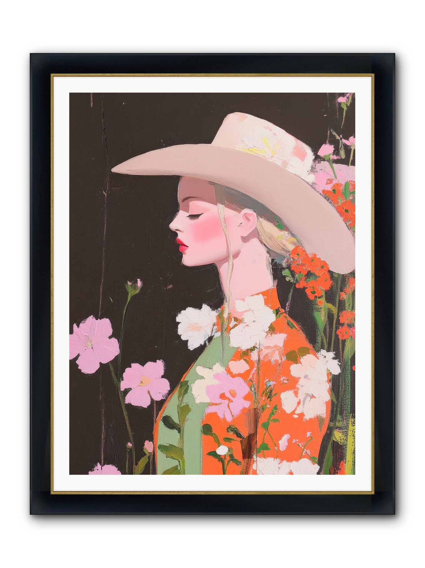 Boundless Spirit Framed Print - Wide Black w/Gold 36x48