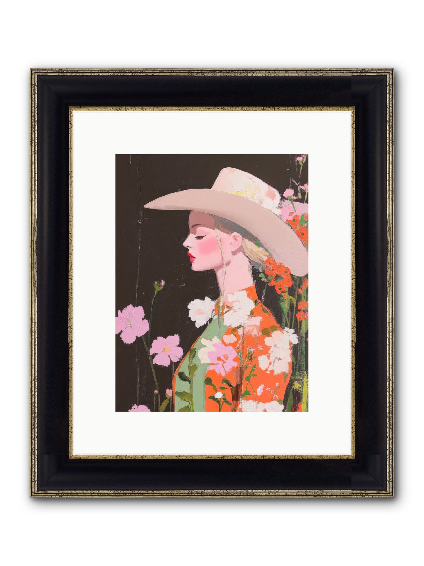 Boundless Spirit Framed Print - Black & Gold 9x12