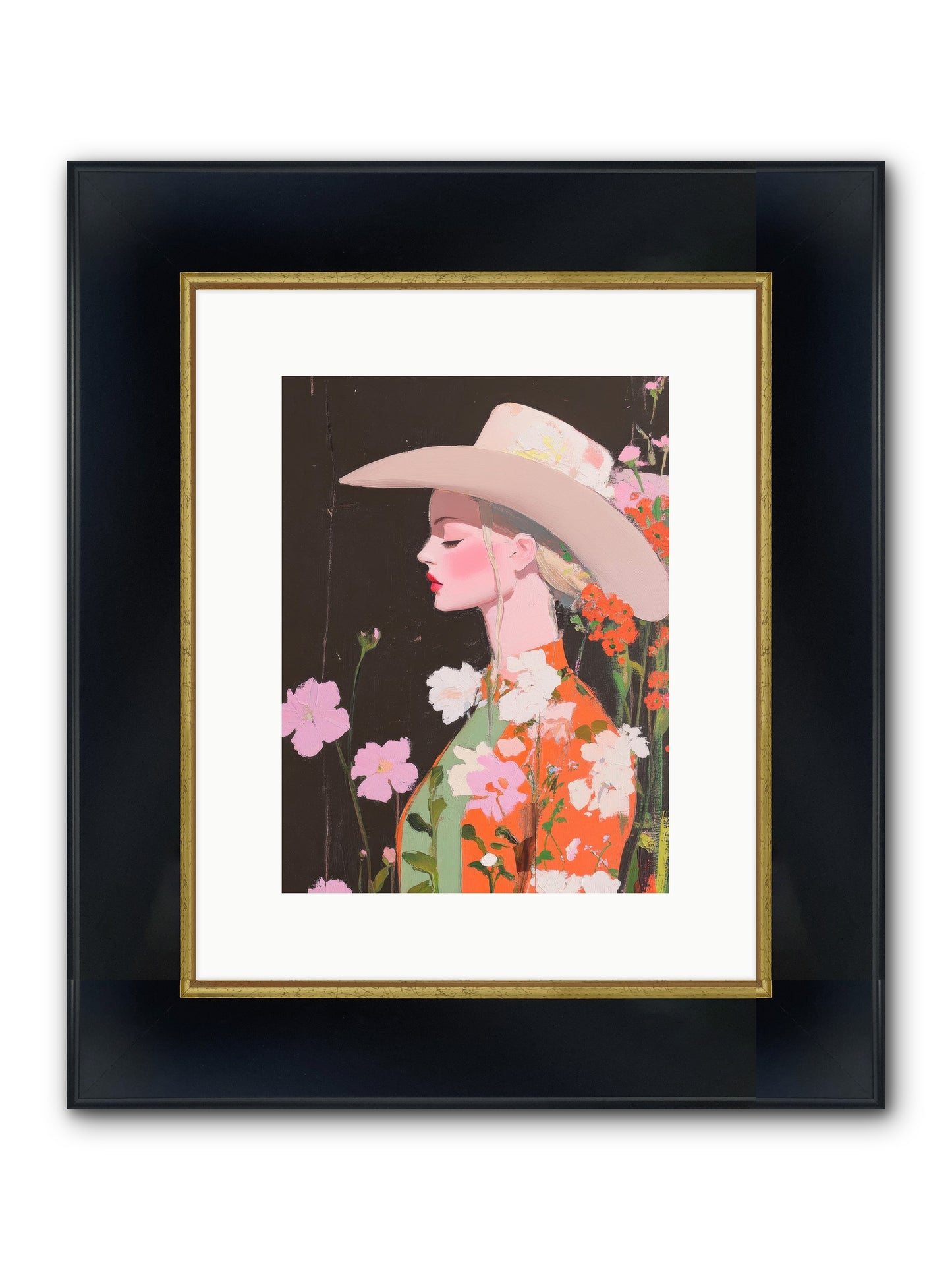 Boundless Spirit Framed Print - Wide Black w/Gold 9x12