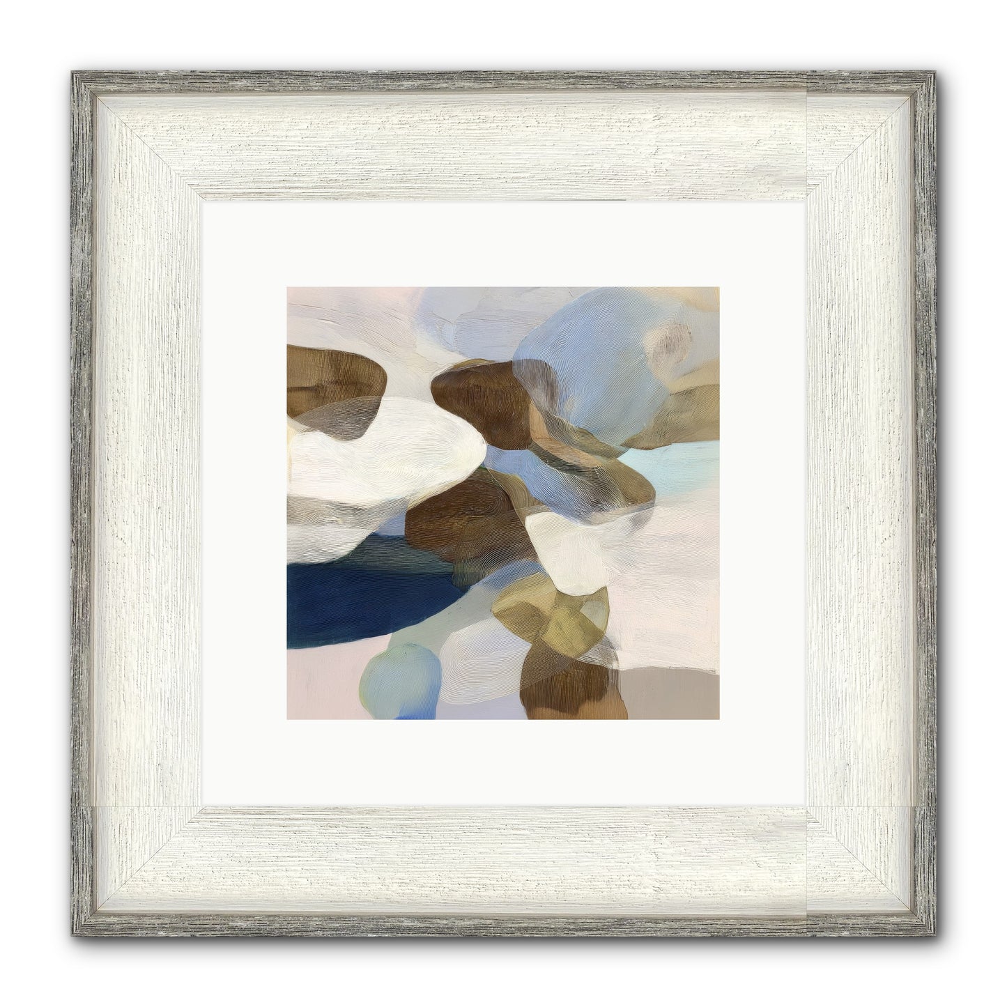 Bracken Framed Print - Driftwood White 10x10